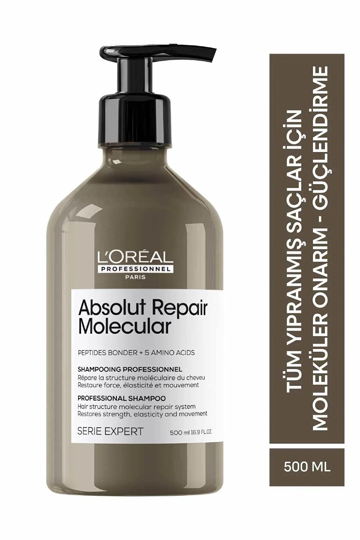 Loreal Professionnel Serie Expert Absolut Repair Molecular Tüm Yıpranmış Saçlar İçin Arındırıcı Şampuan 500 ML