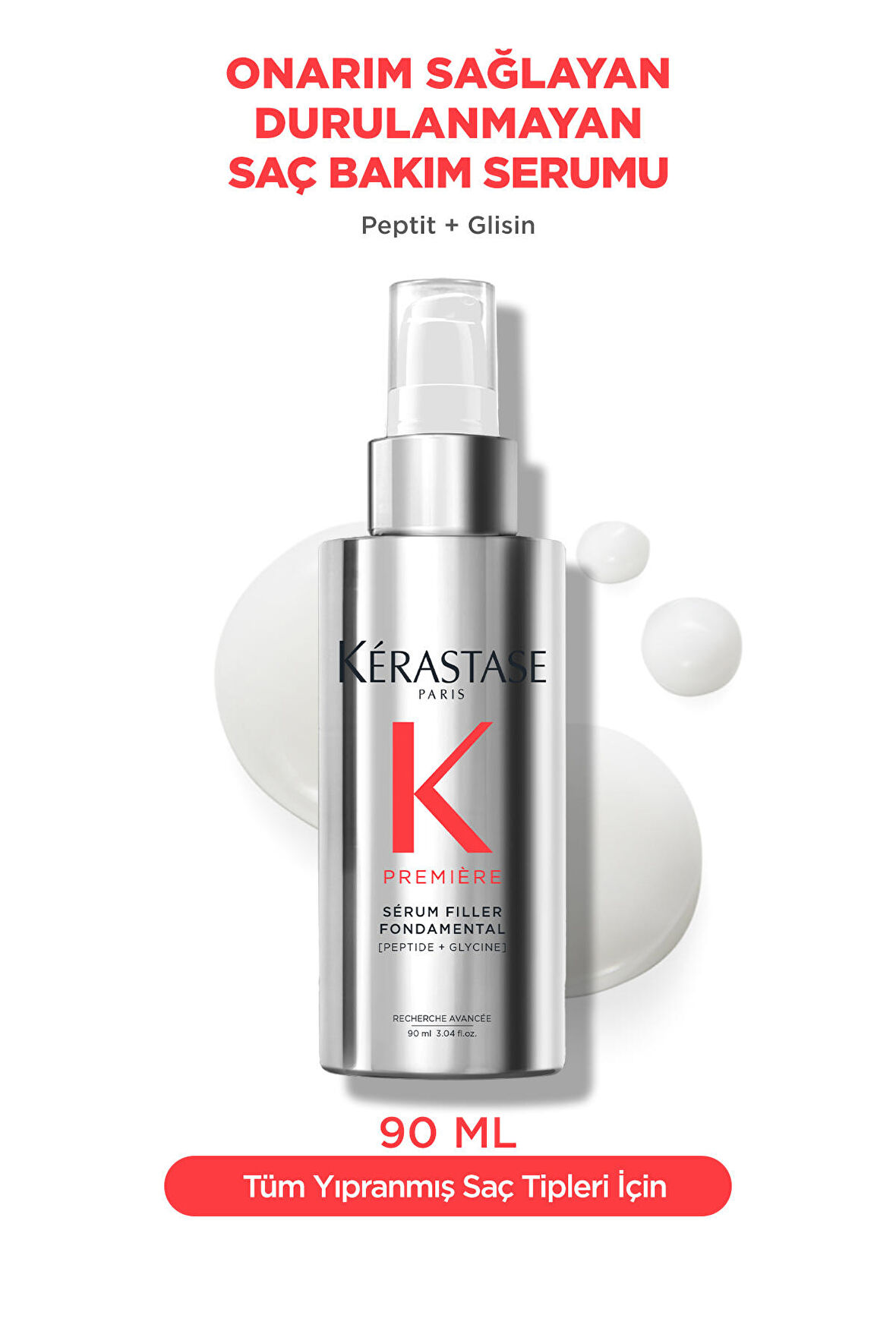 Kerastase Premiere Serum Filler Fondamental Elektriklenme Karşıtı Onarım Sağlayan Saç Serumu 90 ml