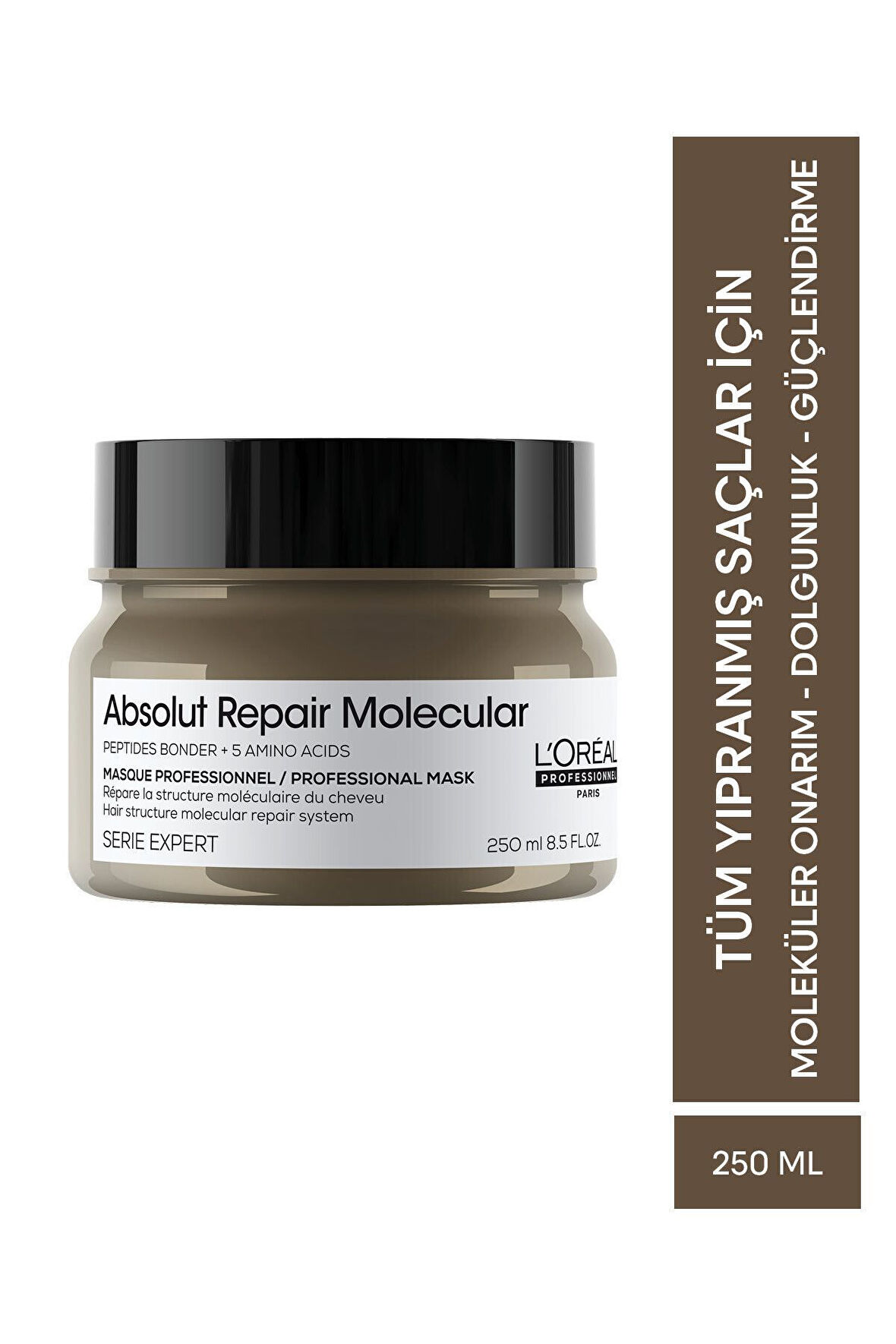 Loreal Professionnel Absolut Repair Molecular Tüm Yıpranmış Saçlar İçin Yoğun Onarıcı Maske 250 ml