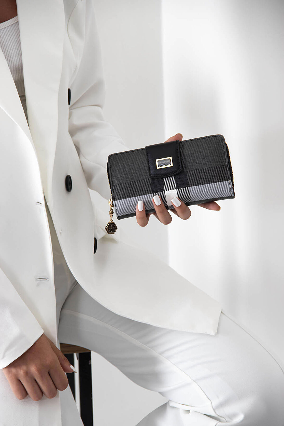 Silver Polo  Kadın Cüzdan & Kartlık 928-34751 SILVER POLO CÜZDAN MK129 SİYAH-MAT SİYAH