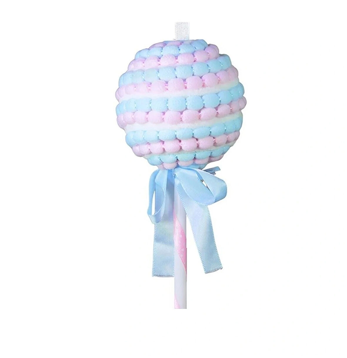 Yılbaşı Süsü Candy Çubuklu Şeker Mavi Pembe 28 cm