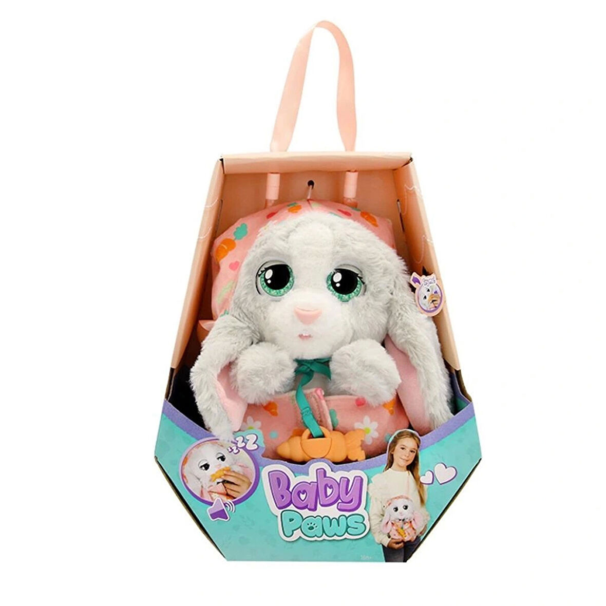 Nessiworld BAW02000 Baby Paws Sesli Tavşan 20 cm Peluş