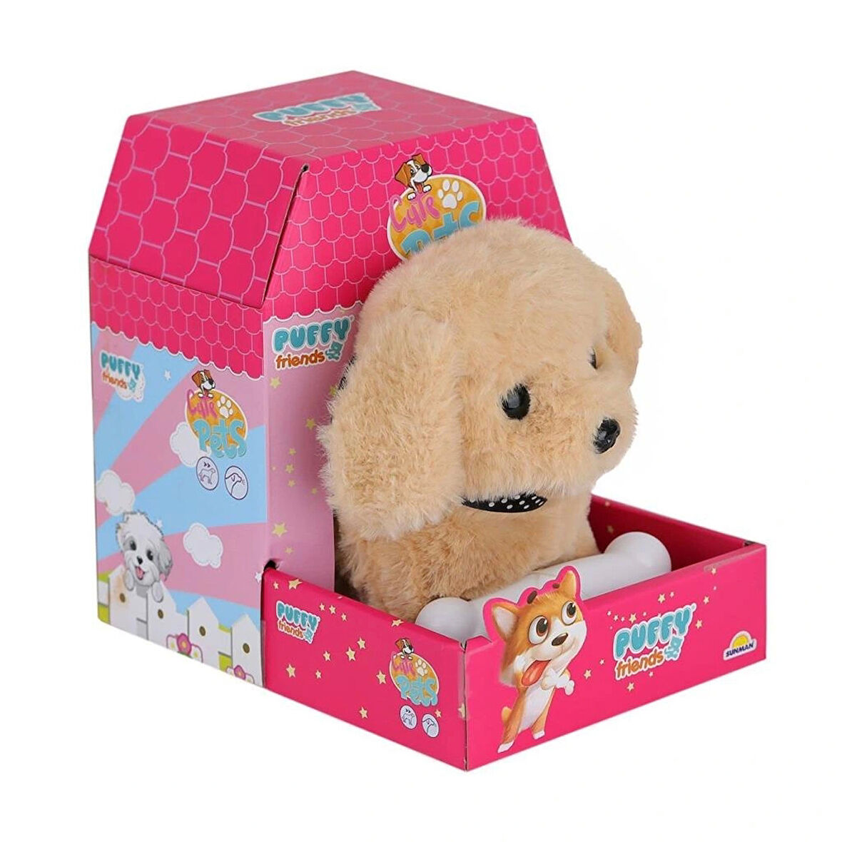 Nessiworld 4248 Sesli Hareketli Peluş Köpek Karamel -Sunman