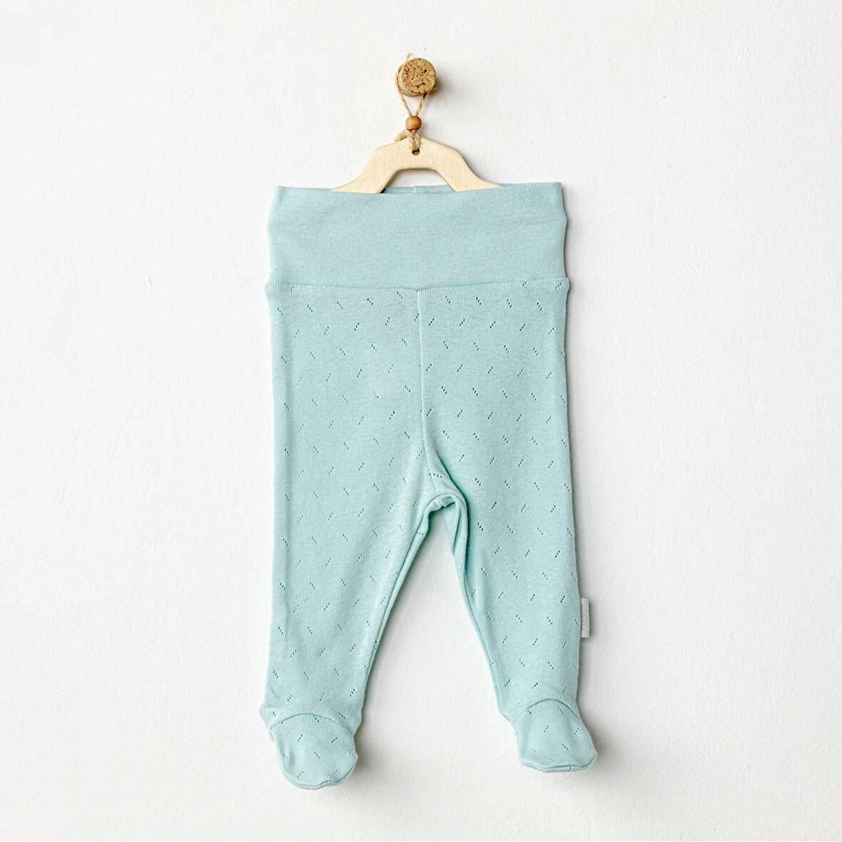 Nessiworld   AC24706 Jacquard Patikli Bebek Pantolon Green