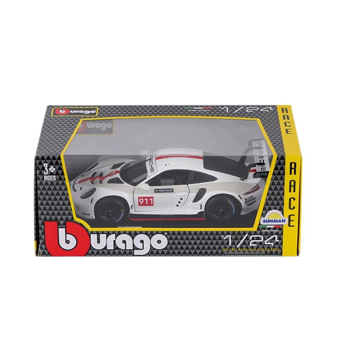 Nessiworld 28013 Burago Porsche 911 RSR 1:24 -Sunman