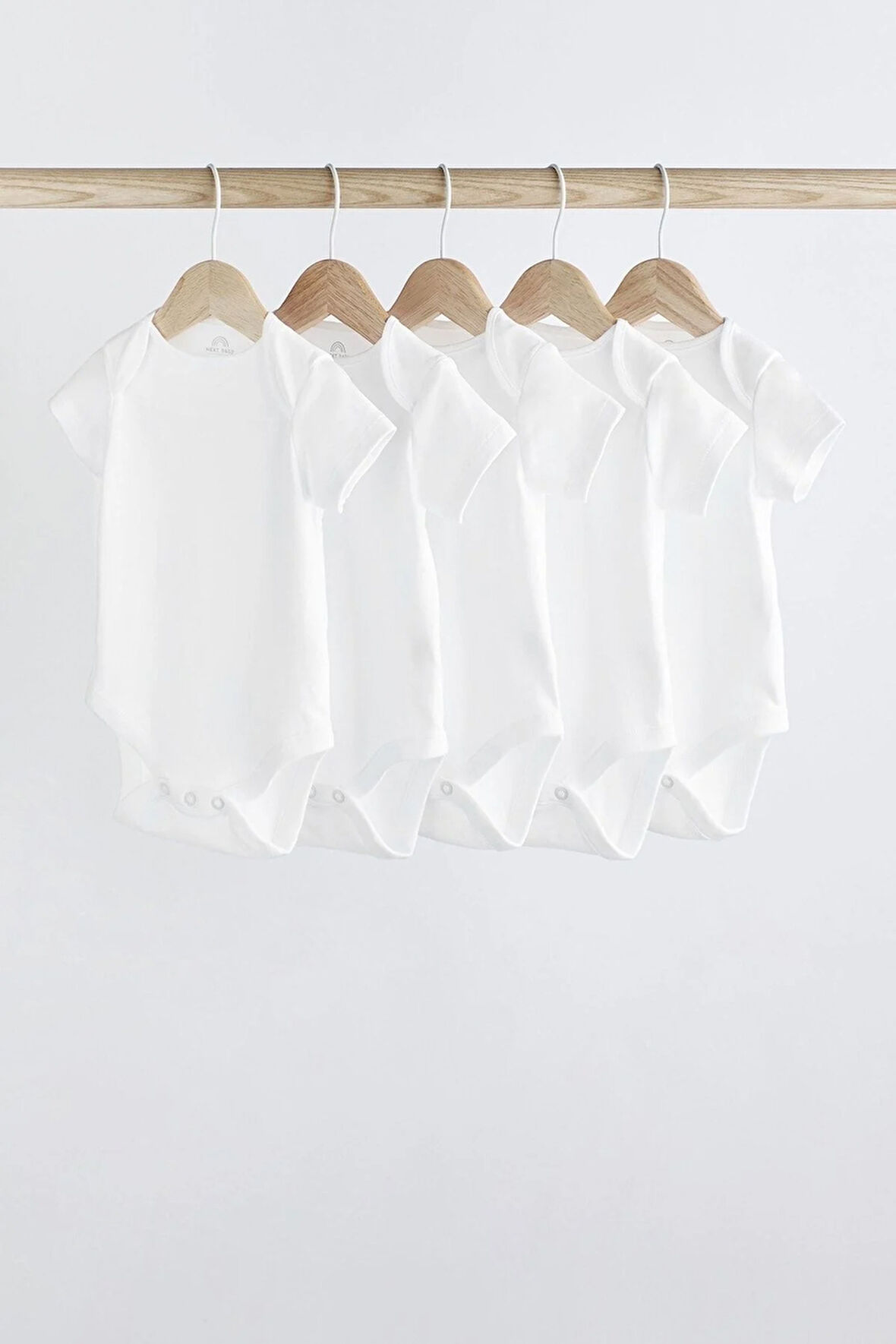 Next Baby % 100 Pamuklu Beyaz Kısa Kollu Body Zıbın