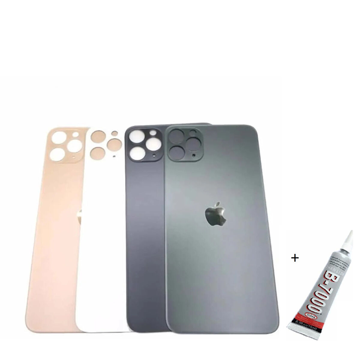 iPhone 13 PRO  Arka Batarya Pil Kapağı GRİ (B7000 15 ML Yapıştırıcı)