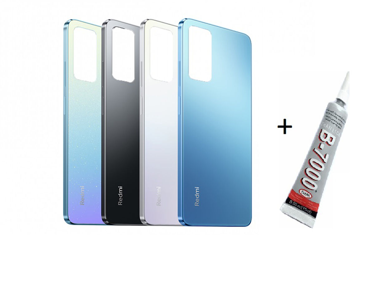 REDMİ NOTE 12 PRO Arka Batarya Pil Kapağı MAVİ (B7000 15 ML Yapıştırıcı)