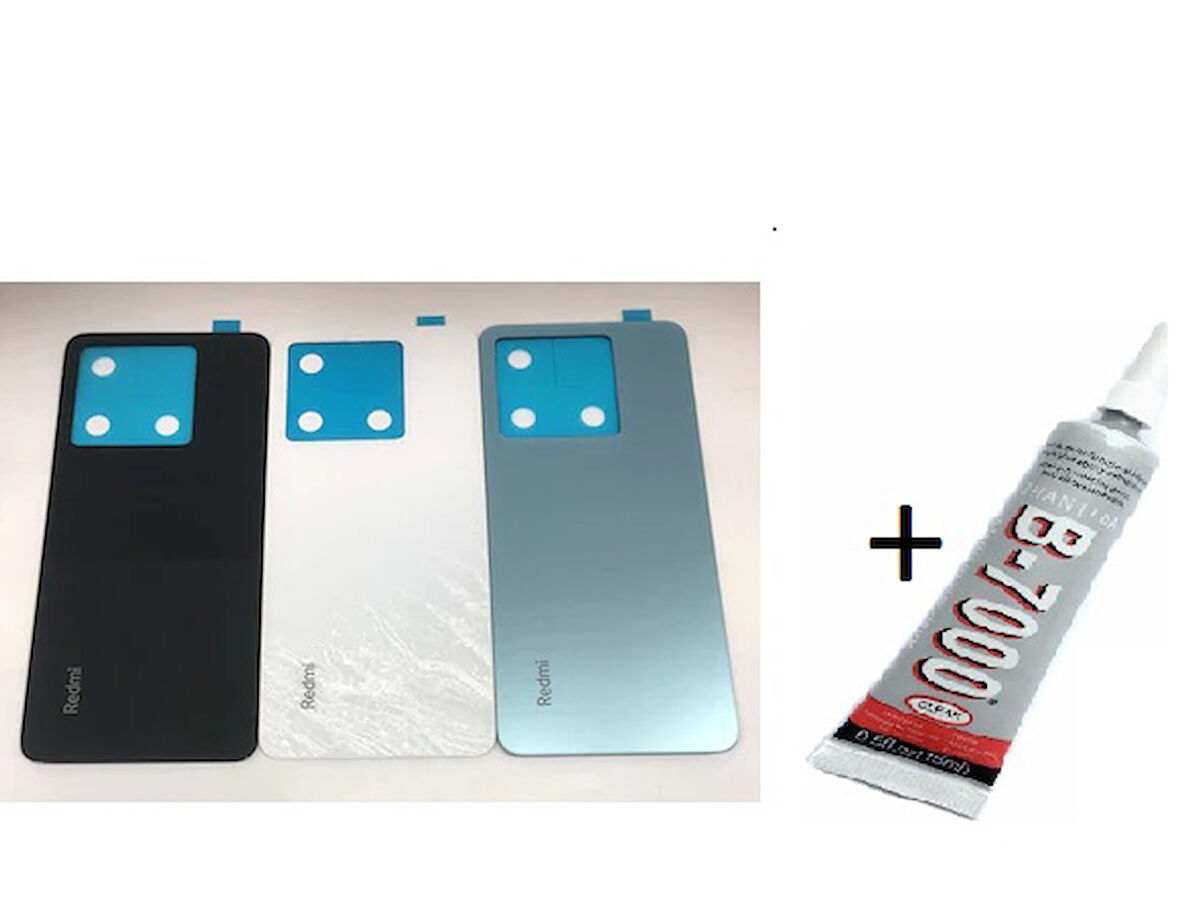 REDMİ NOTE 13 PRO 5G Arka Batarya Pil Kapağı OKYANUS MAVİ (B7000 15 ML Yapıştırıcı)