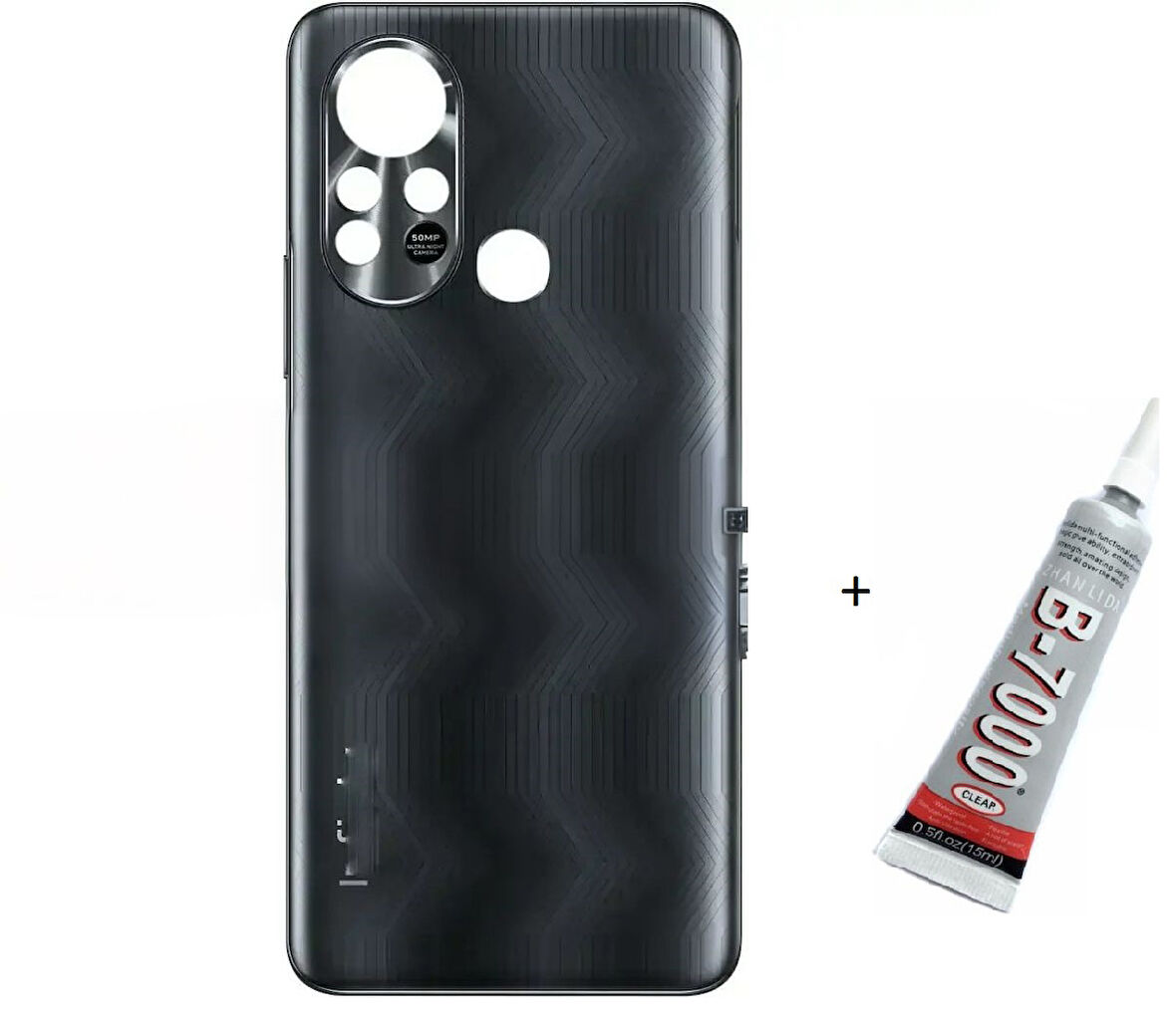 İNFİNİX HOT 11S Arka Batarya Pil Kapağı YEŞİL (B7000 15 ML Yapıştırıcı)