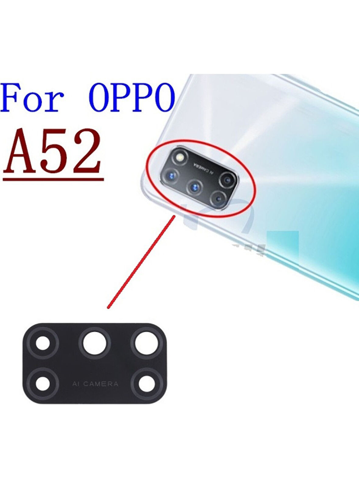 Oppo A53 ARKA KAMERA LENSİ