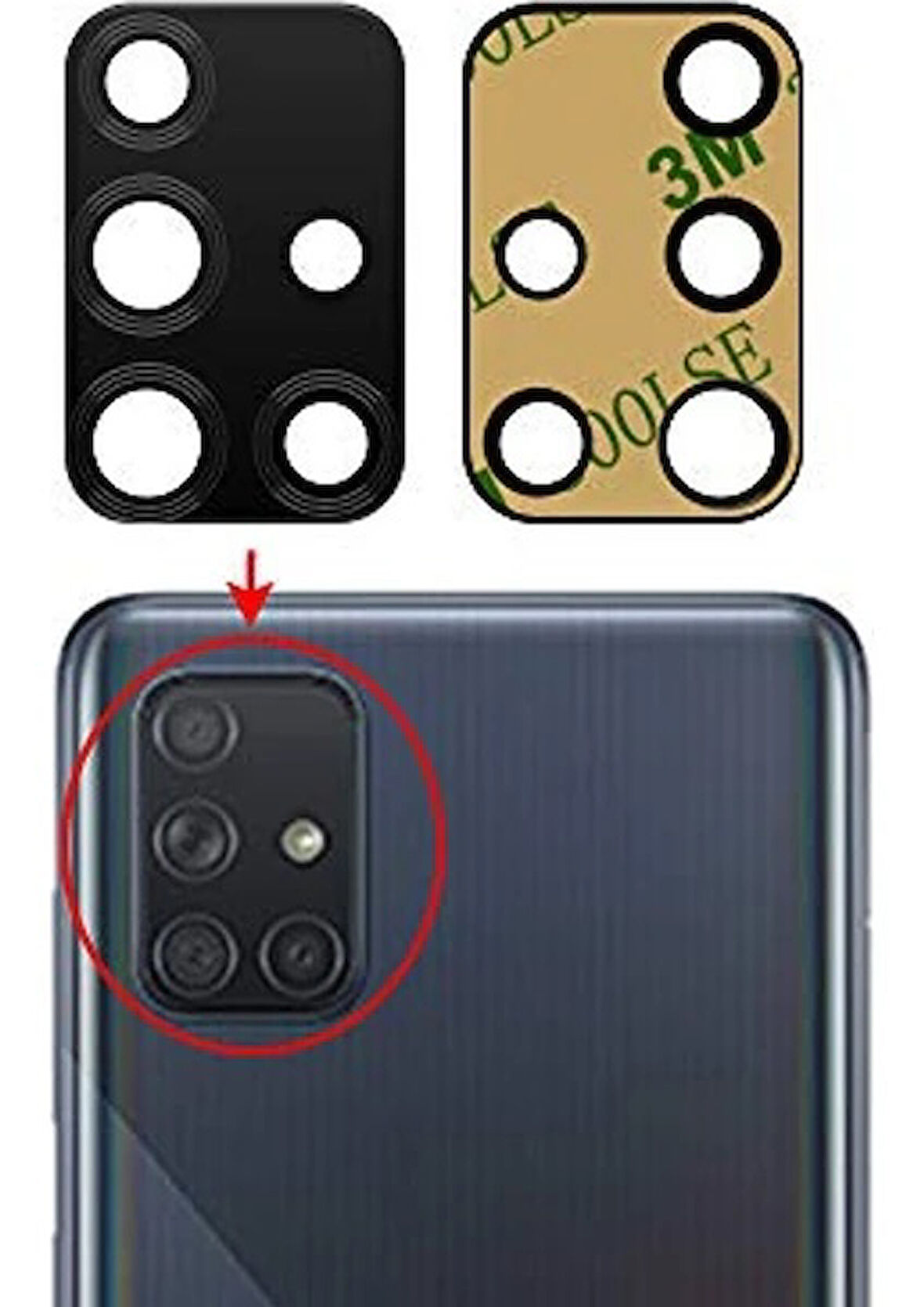 SAMSUNG A71 ARKA KAMERA LENSİ