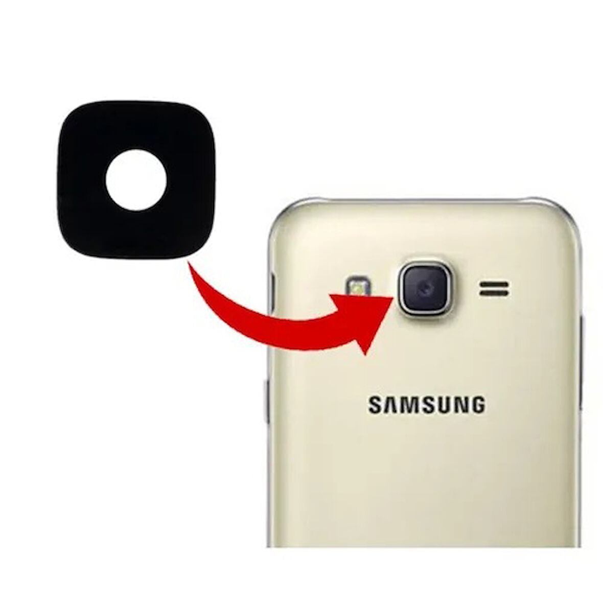SAMSUNG J2 ARKA KAMERA LENSİ