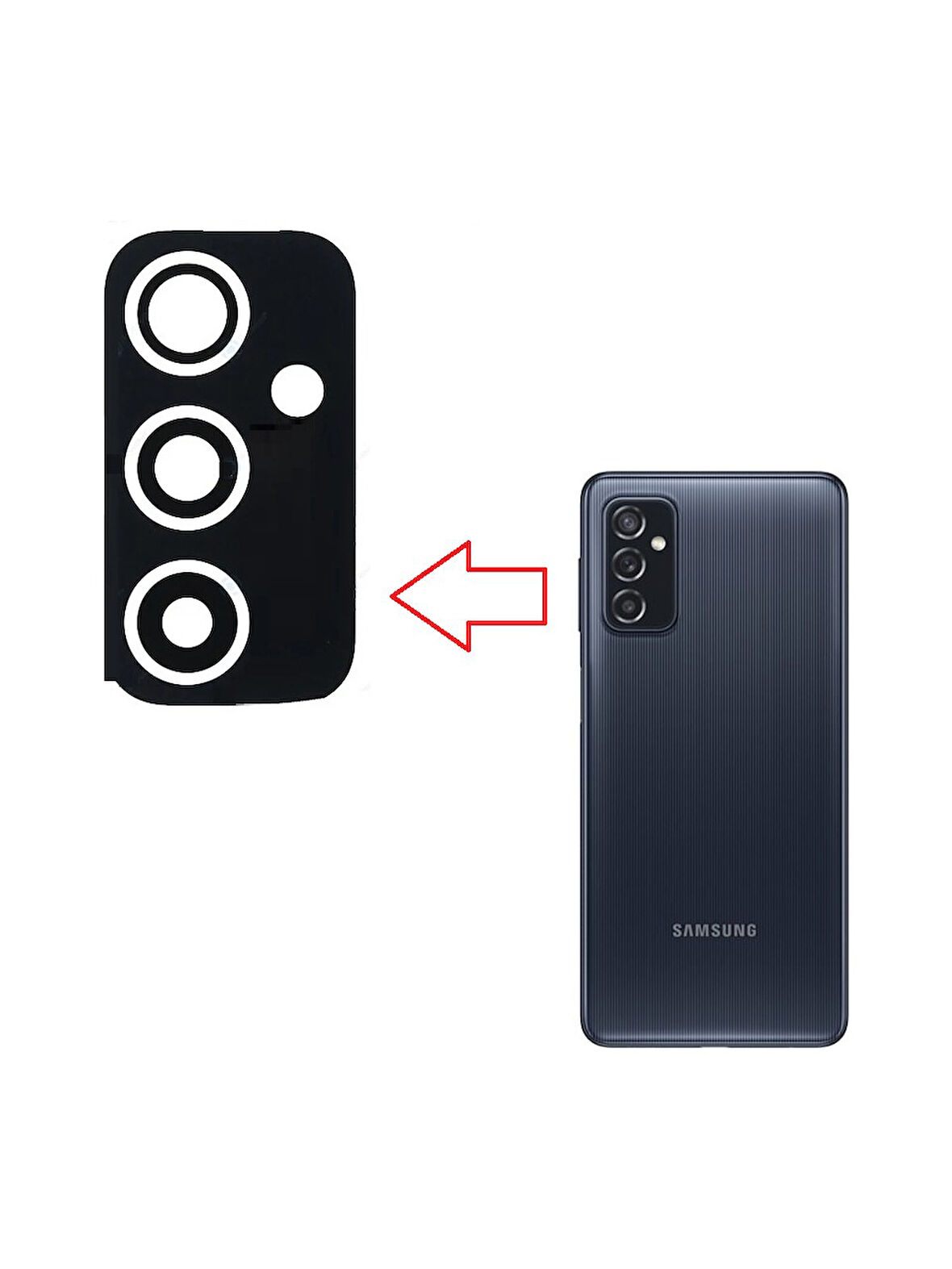 SAMSUNG M52 ARKA KAMERA LENSİ