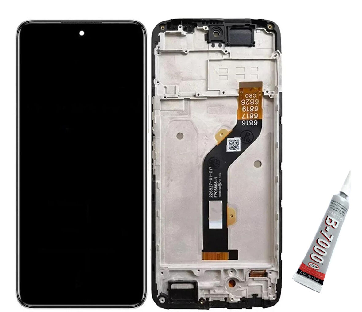 İnfinix Hot 12İ Ekran Dokunmatik Çıtalı (SİYAH) B7000 YAPIŞTIRICI