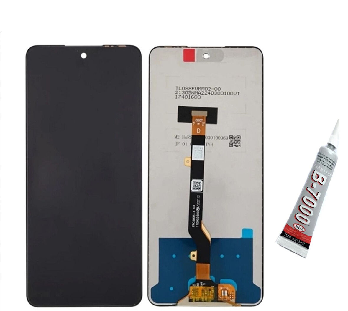 İnfinix Note 30 Ekran Dokunmatik Çıtalı (SİYAH) B7000 YAPIŞTIRICI