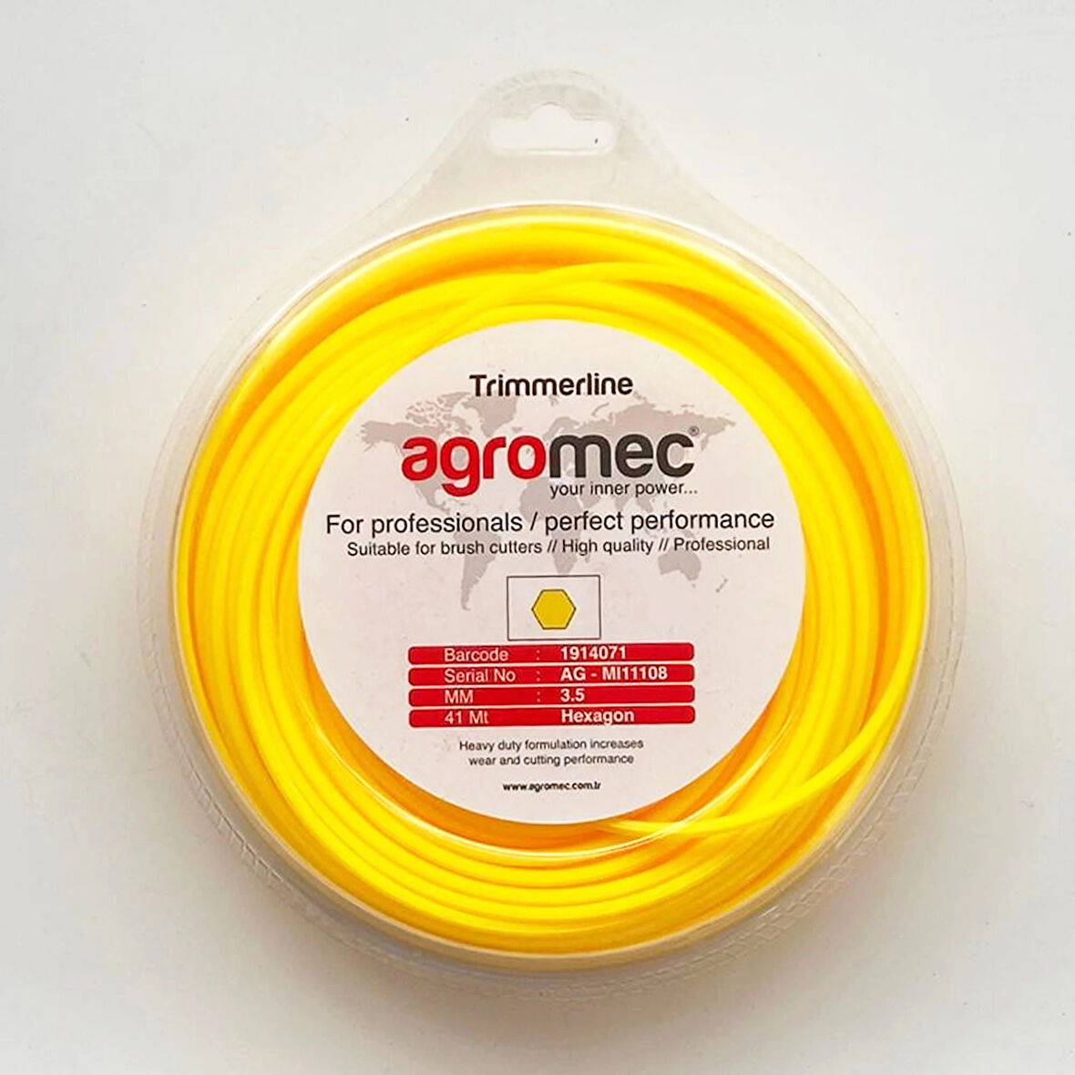 Agromec 3.50mm 41 mt Altı Köşe Motorlu Tırpan Misinası