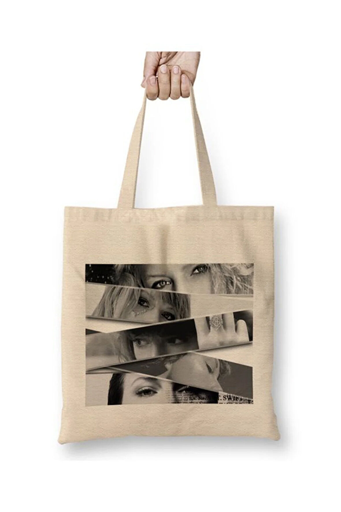 Taylor Swift Bez Çanta Uzun Saplı Alışveriş Çantası Plaj Çantası