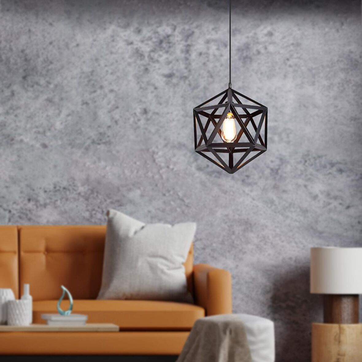 Geometrik Tekli Modern Sarkıt Mutfak Salon Sarkıt Avize 