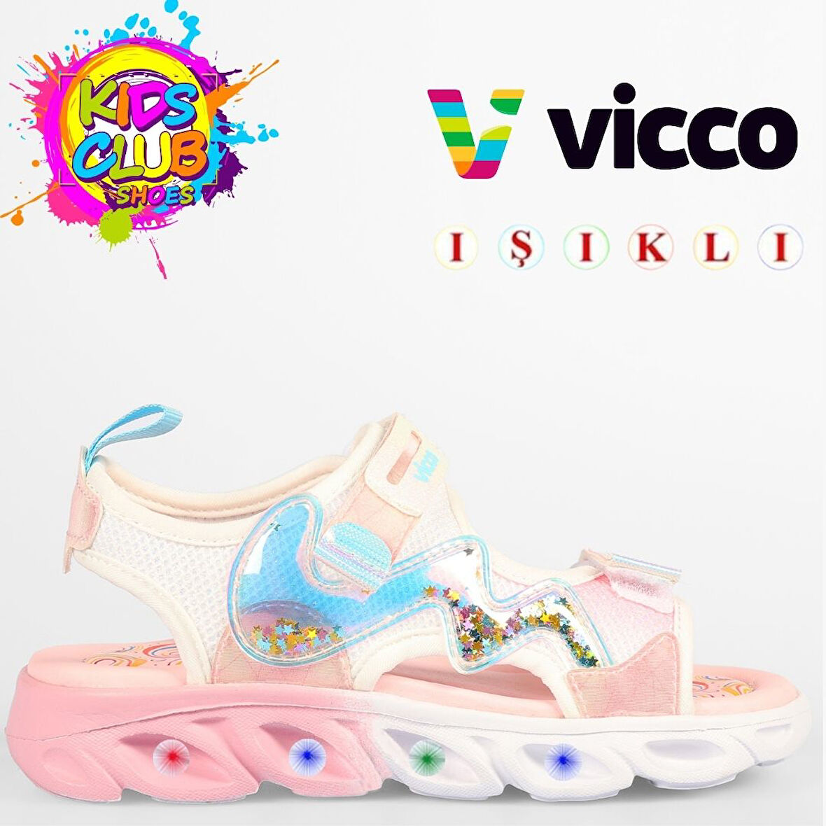 Vicco Legendy Ortopedik Işıklı Çocuk Sandalet