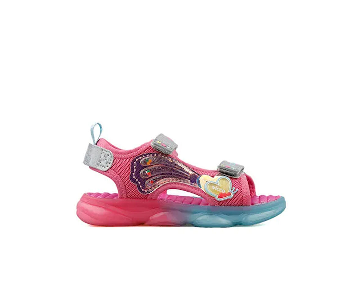 Vicco Can Çocuk Işıklı Sandalet 332.P25Y.254-07 Pembe