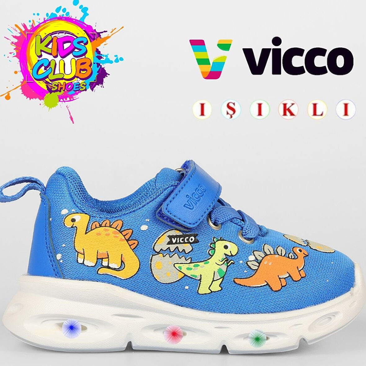 Vicco Dino Işıklı Ortopedik Çocuk Spor Ayakkabı
