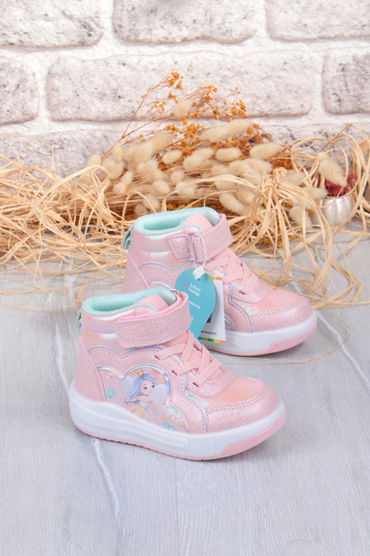 Vicco 946.B25K.419 Klint Pudra Işıklı Kız Çocuk Bot