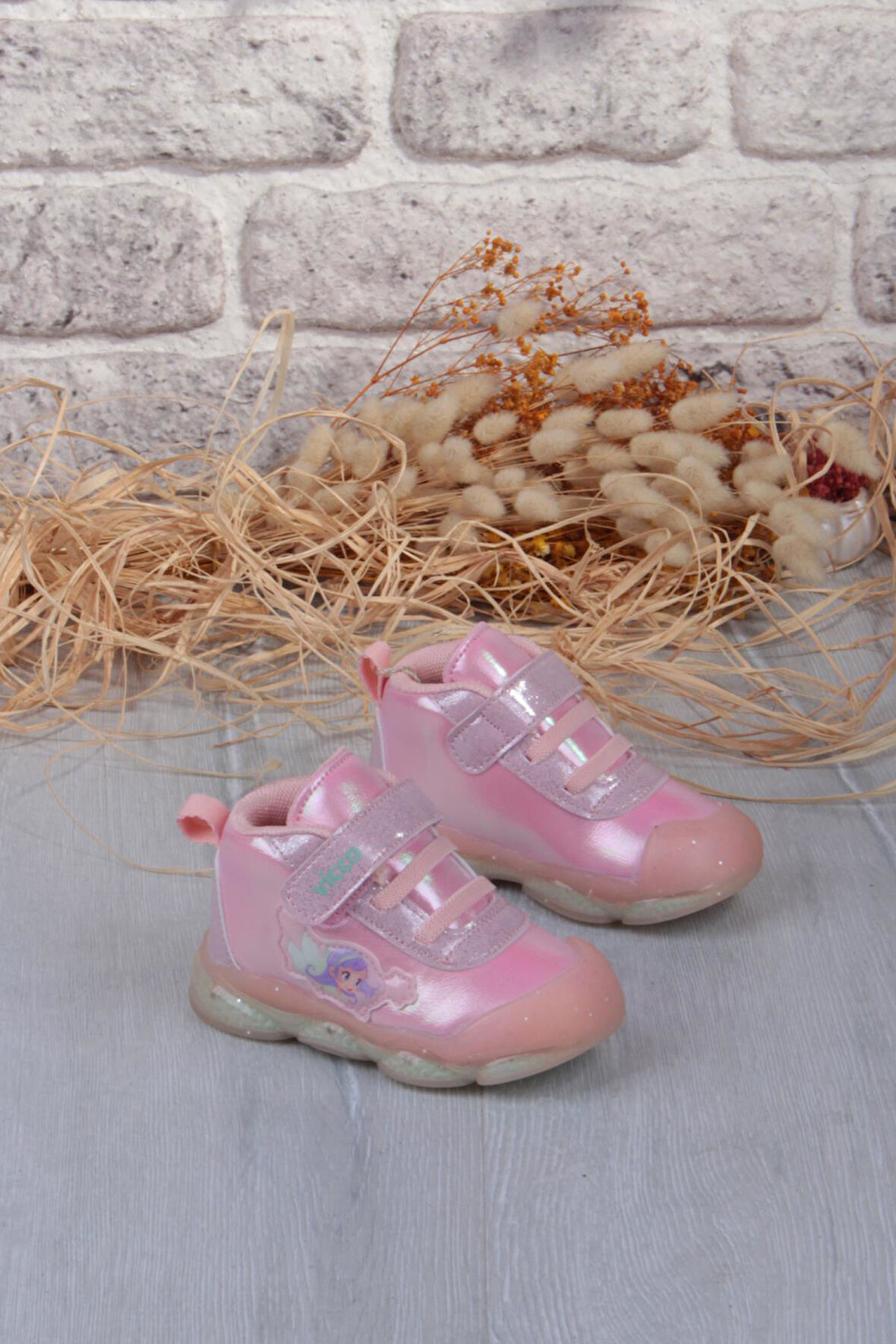 Vicco 946.B25K.445 Gemini Pudra Anatomik Işıklı Kız Çocuk Bot