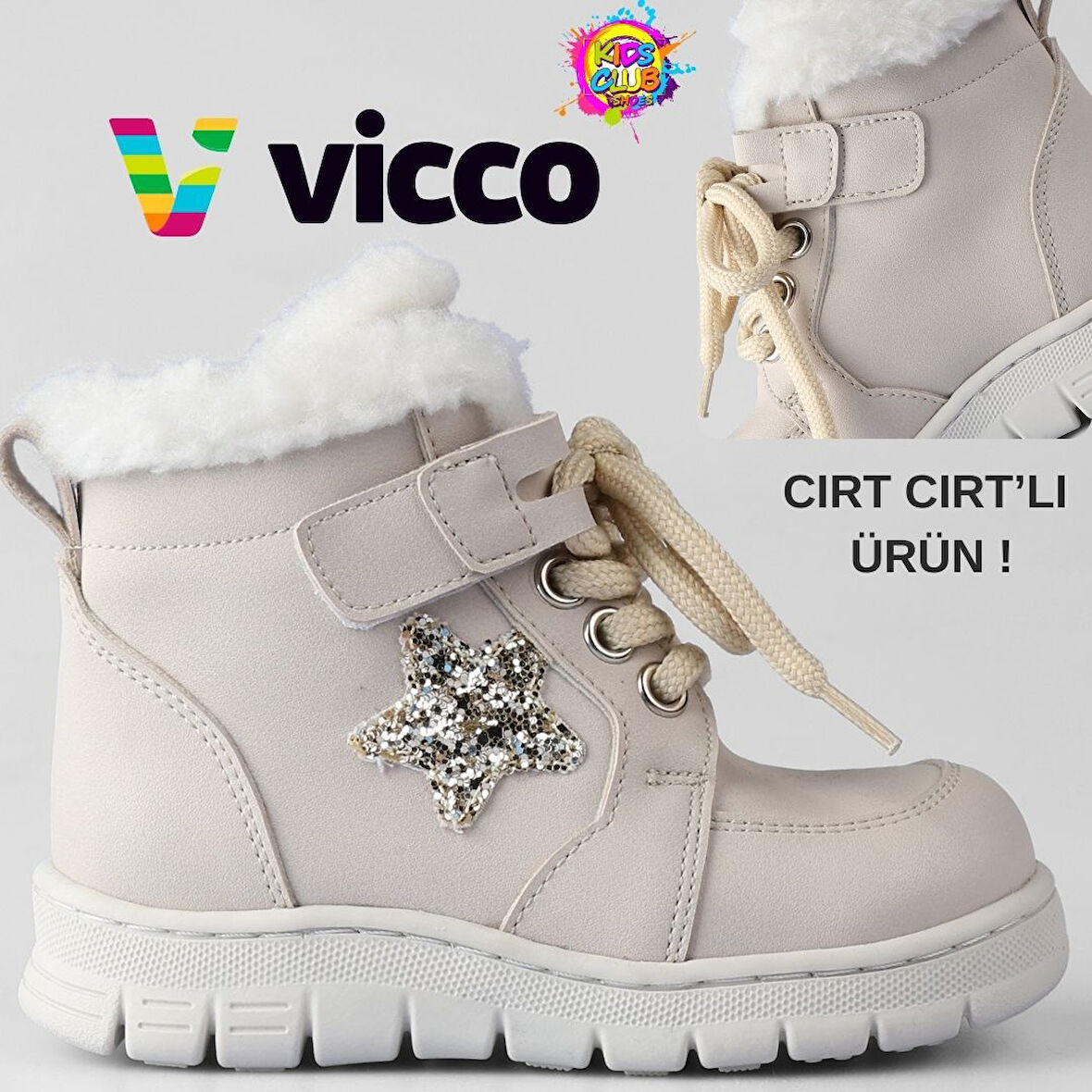 Vicco Punto Kürklü Ortopedik Çocuk Bot