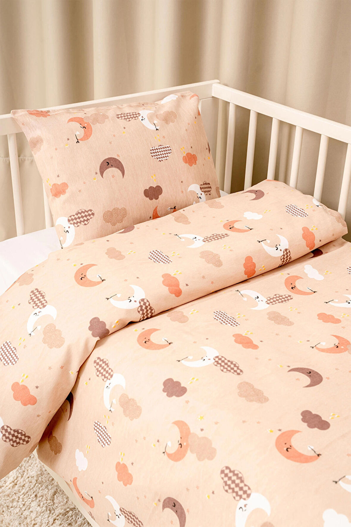 Bebek Nevresim Takımı, Fermuarlı, 95x145 cm