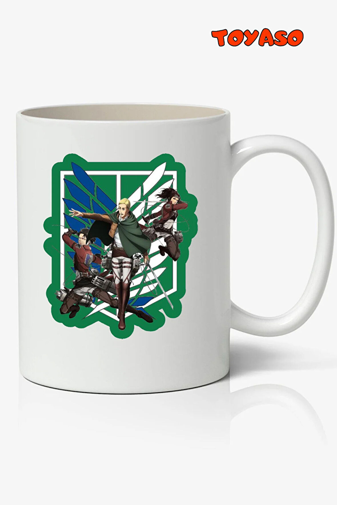 Attack On Titan Karakterler Anime Kişiye Özel Temalı Beyaz Kupa Bardak Sevgiliye Arkadaşa Hediye