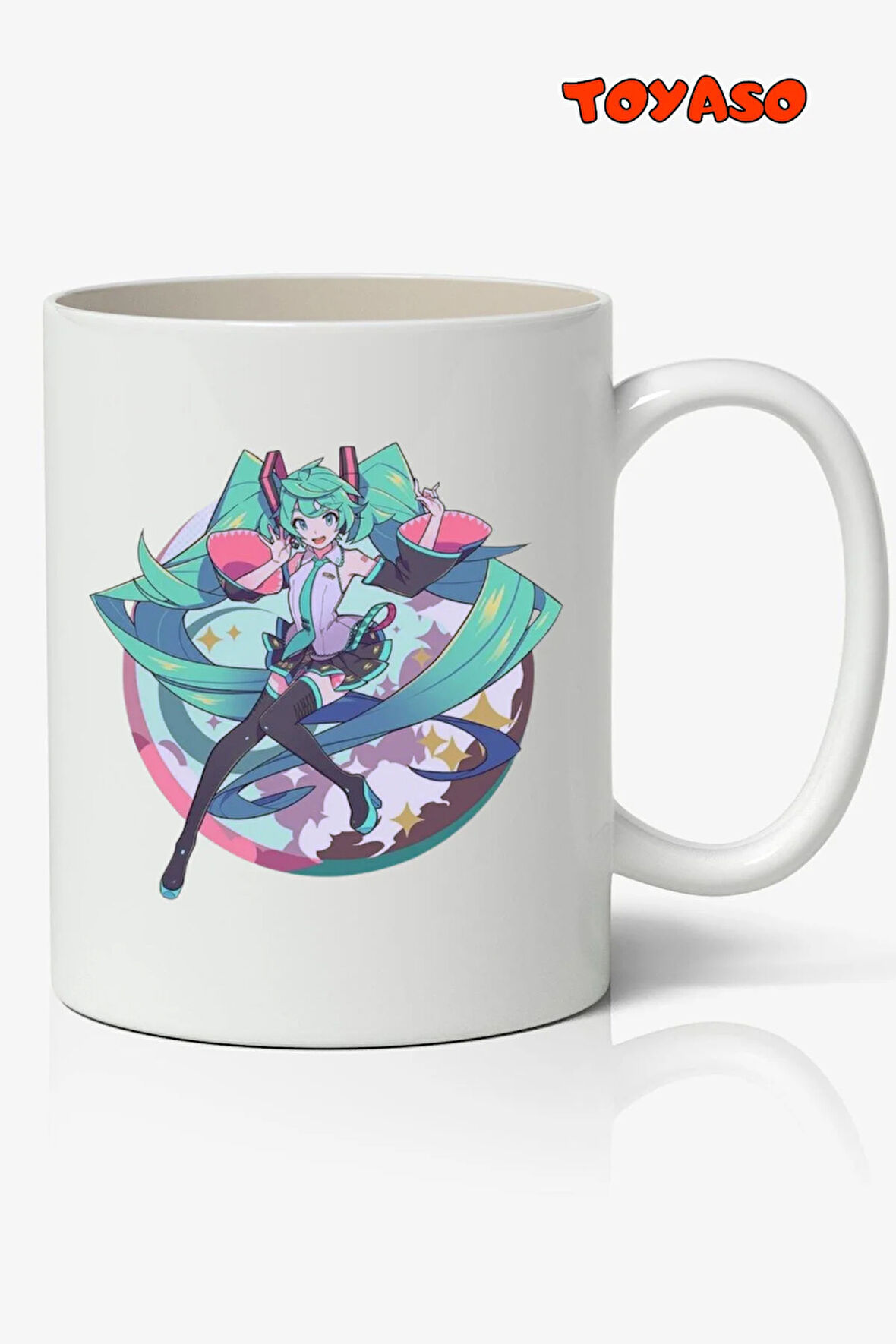 Hatsune Miku Anime Temalı Beyaz Kupa Bardak Sevgiliye Arkadaşa Hediye