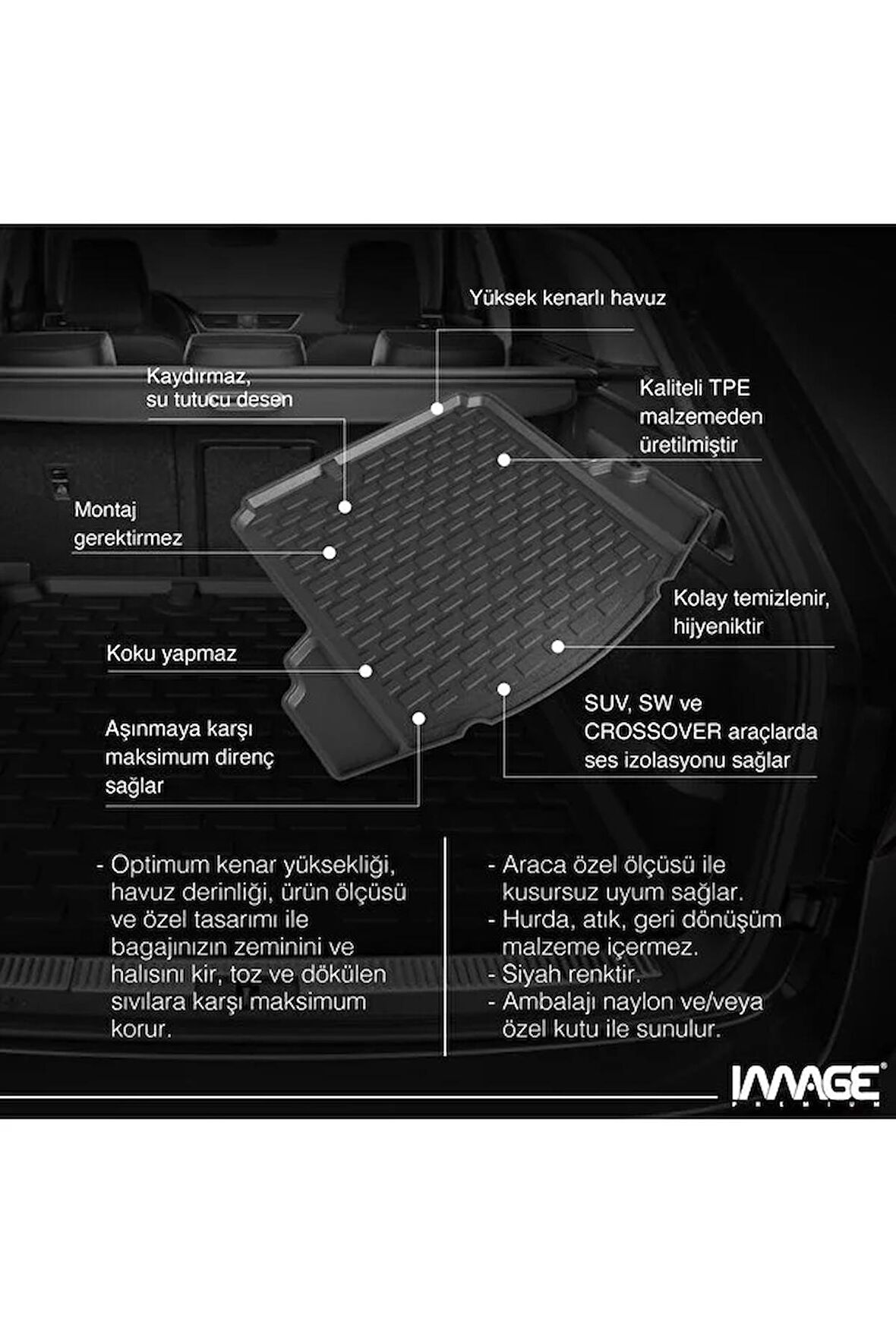 Toyota Corolla Hb Hibrit (2020 - ….) Bagaj Havuzu (YAN Cepli)