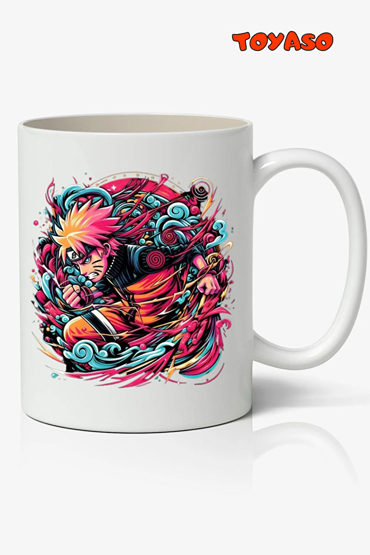 Naruto Uzumaki Anime Temalı Beyaz Kupa Bardak Sevgiliye Arkadaşa Hediye