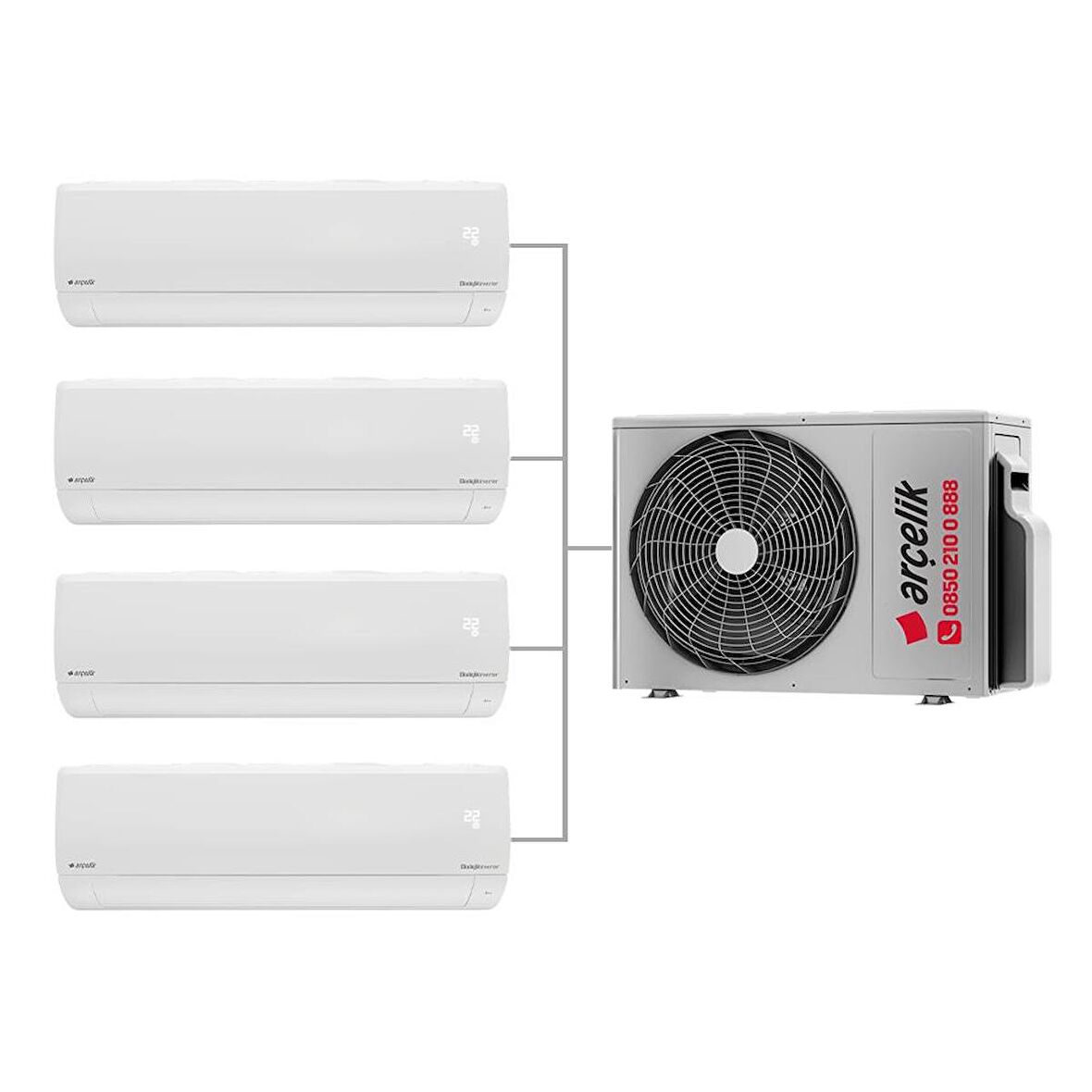 Arçelik Multi ZM30105-9121212 30000 Btu A++ Duvar Tipi Klima