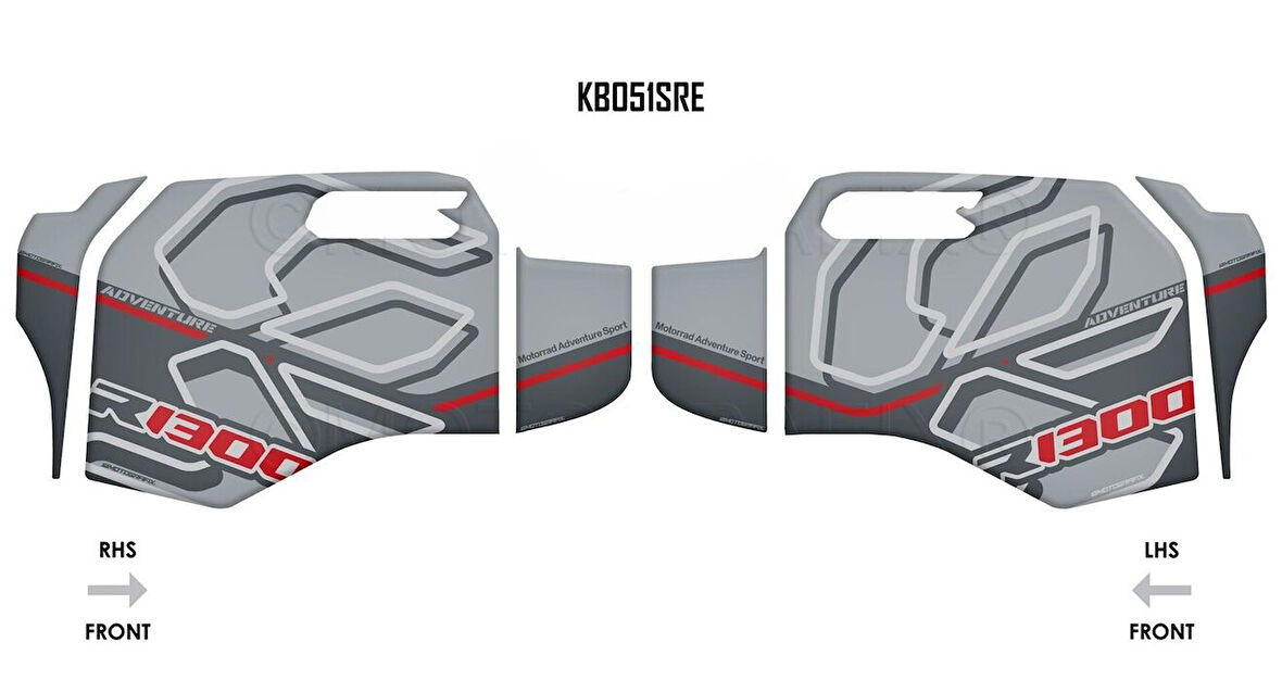 MotoGrafix Tank - Knee Pad BMW R1300GS Adventure Trophy 2024-2025