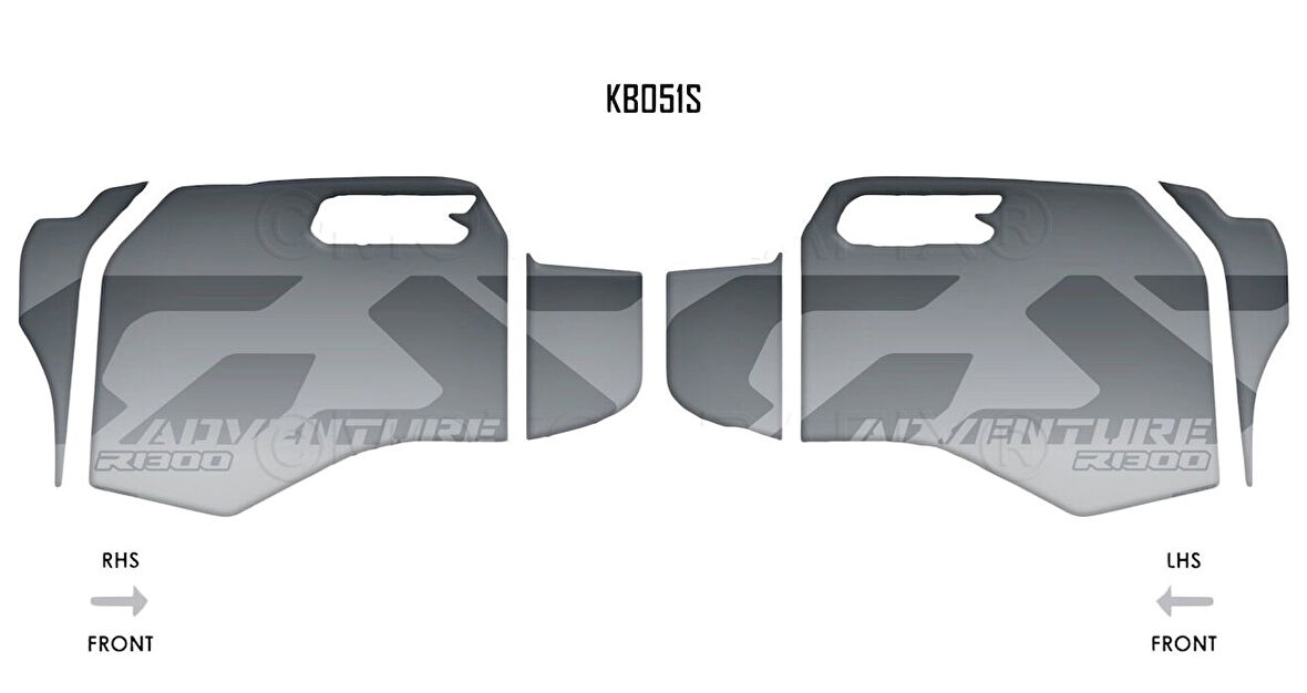 MotoGrafix Tank - Knee Pad BMW R1300GS Adventure Trophy 2024-2025