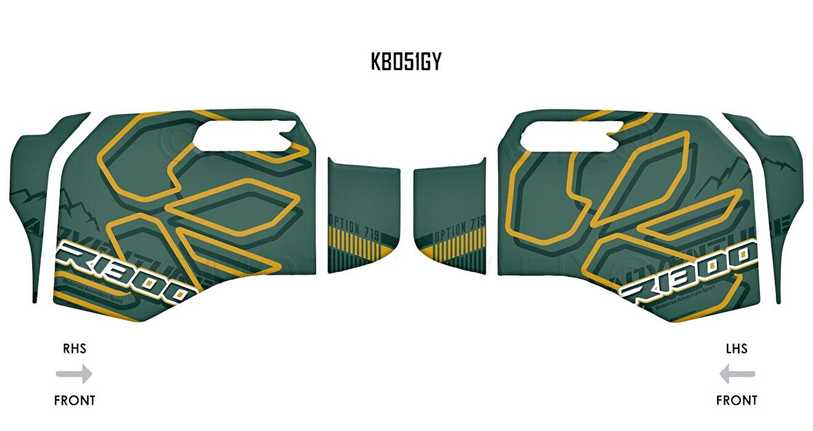 MotoGrafix Tank - Knee Pad BMW R1300GS Adventure Trophy 2024-2025