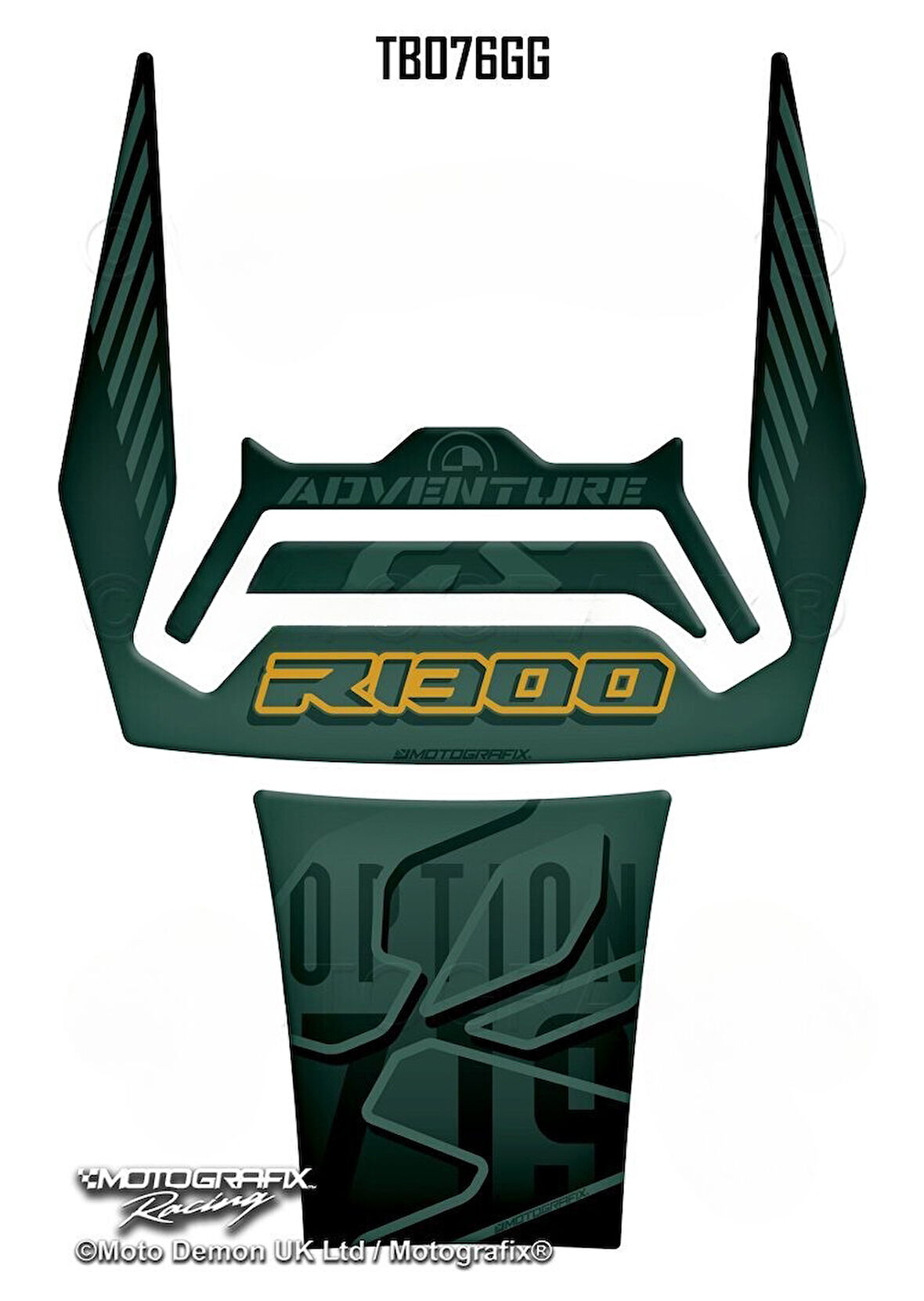 MotoGrafix Tank Pad BMW R1300GS Adventure Trophy 2024-2025