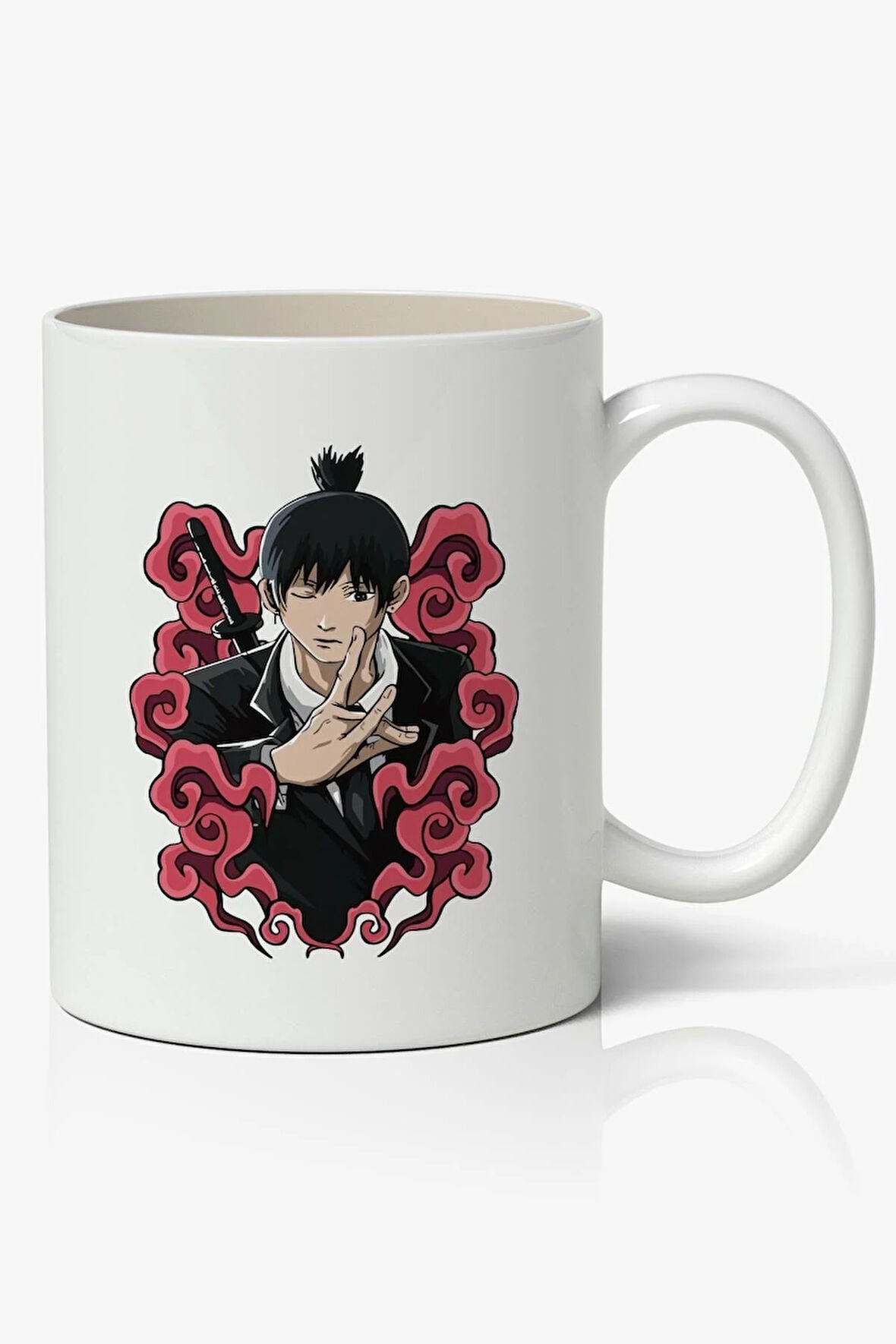 Chainsaw Man Aki Drawings Anime Baskılı Beyaz Kupa Bardak