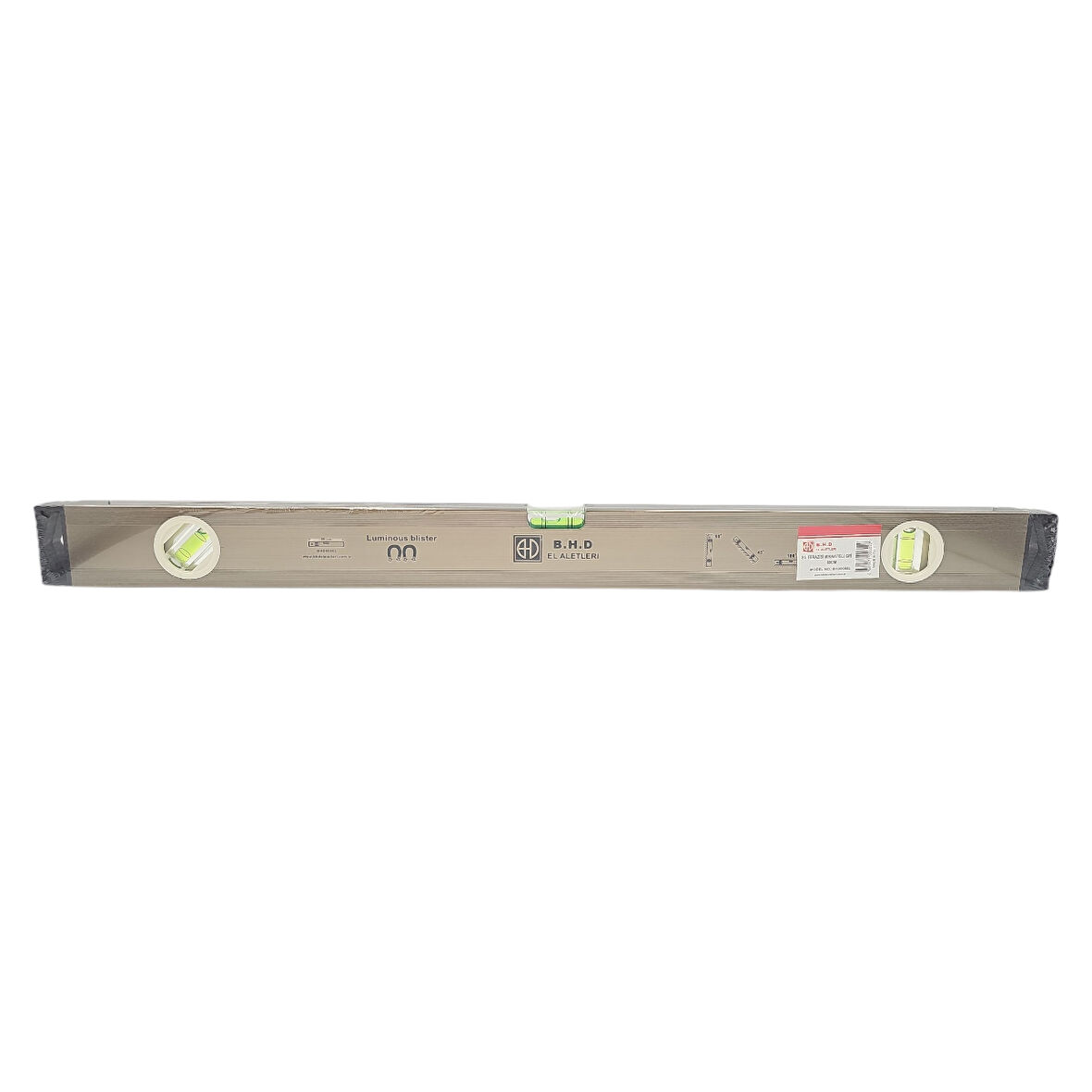 Fixonic B.H.D BHD00602 60cm Gri Mıknatıslı Alüminyum Su Terazisi