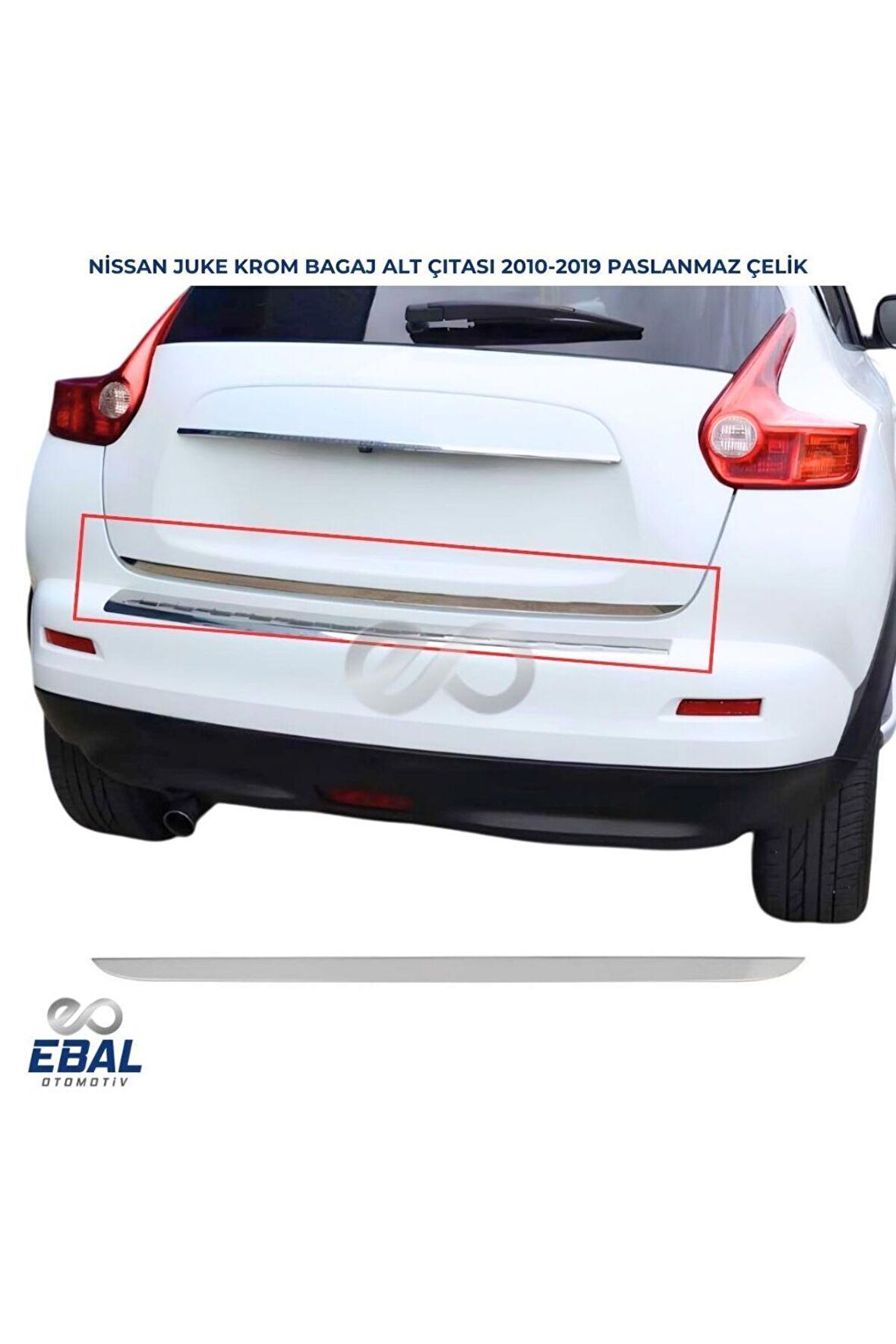Nissan Juke Krom Bagaj Alt Çıtası 2010 Üzeri P.Çelik