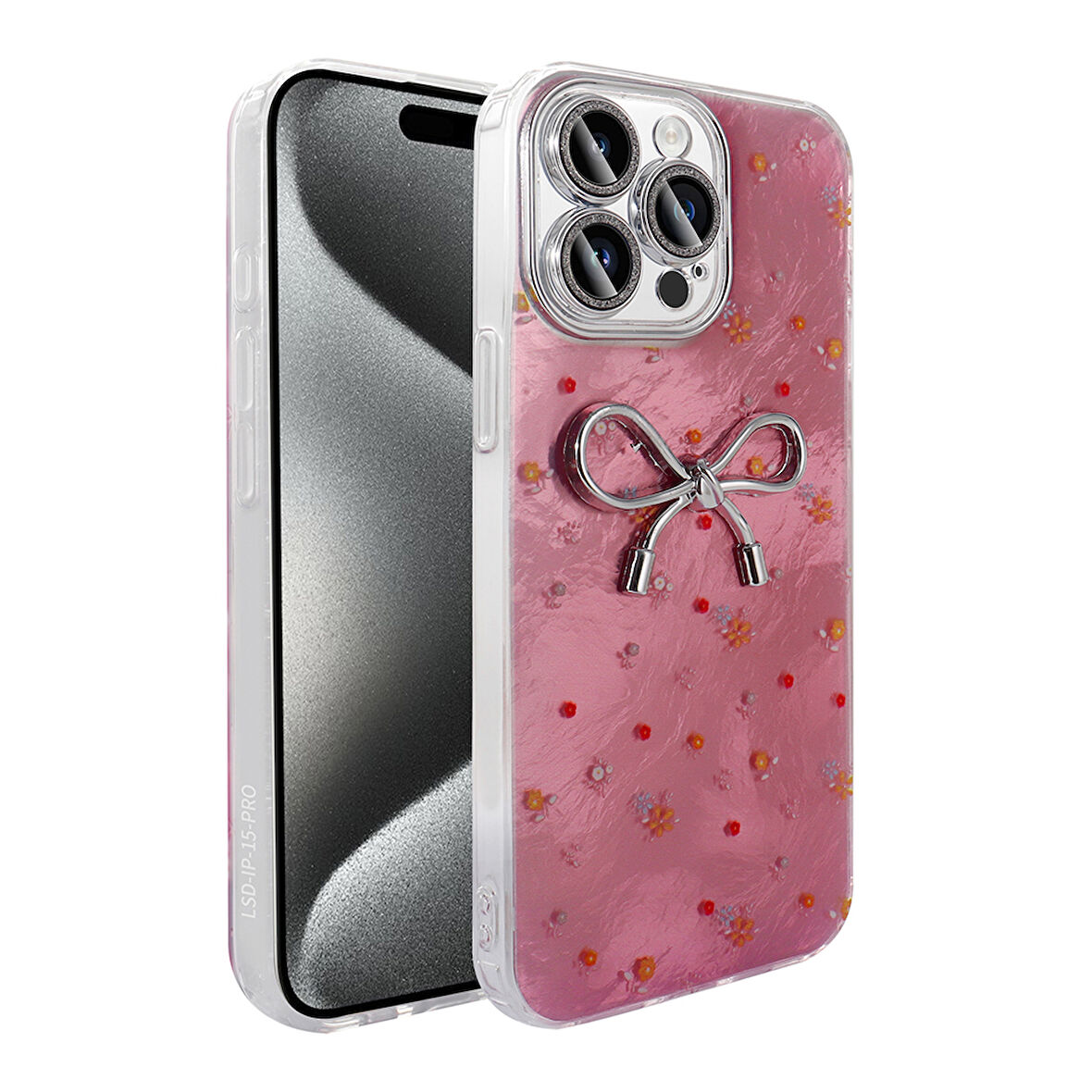 iPhone 15 Pro Kılıf Kamera Korumalı Figürlü Ponti Silikon Kapak