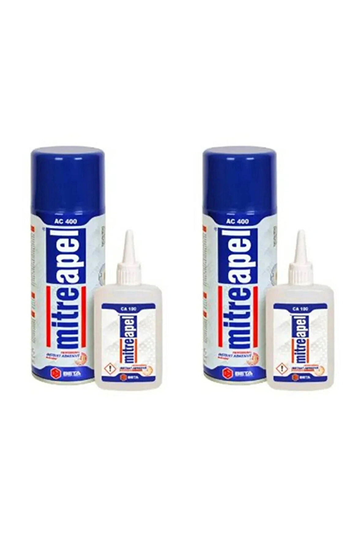 MitreApel HIZLI Yapıştırıcı 100 g + 400 Ml Ac. X 2 Adet