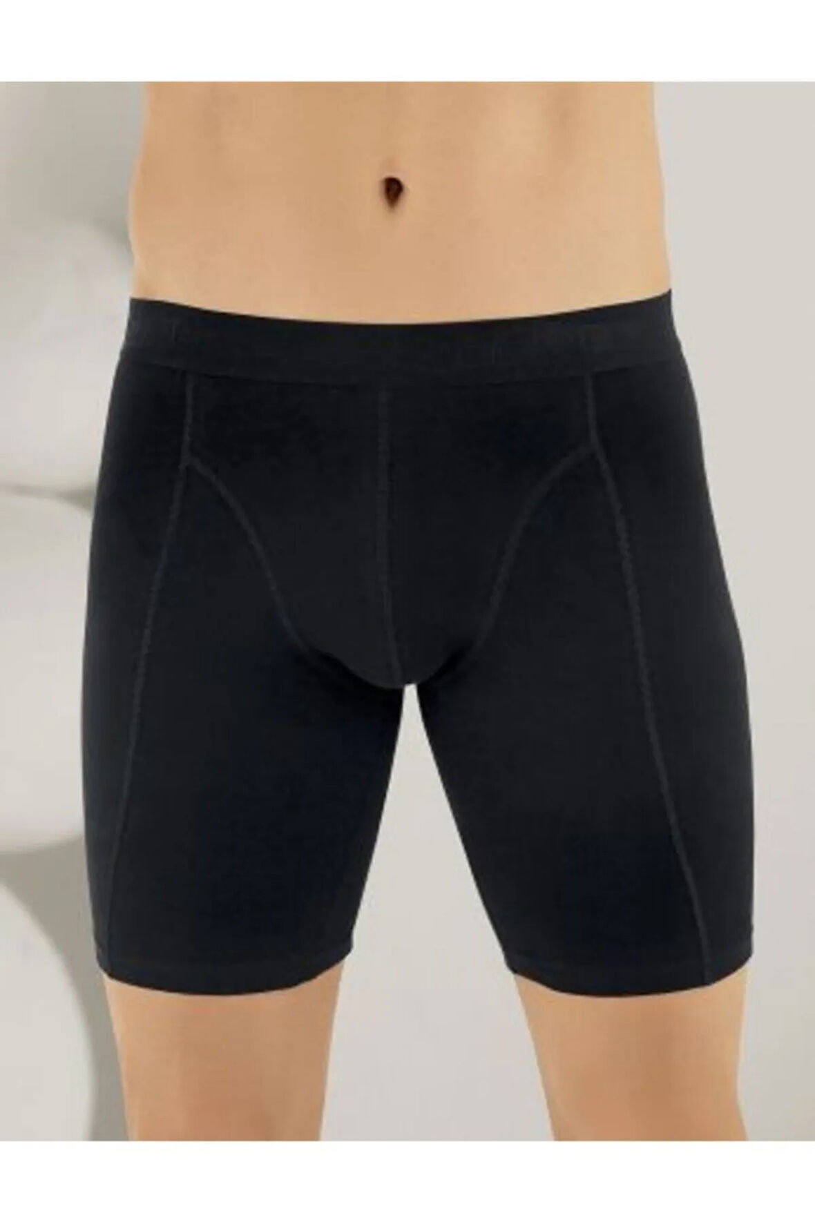 Uzun Paçalı Likralı Sporcu Boxer Siyah