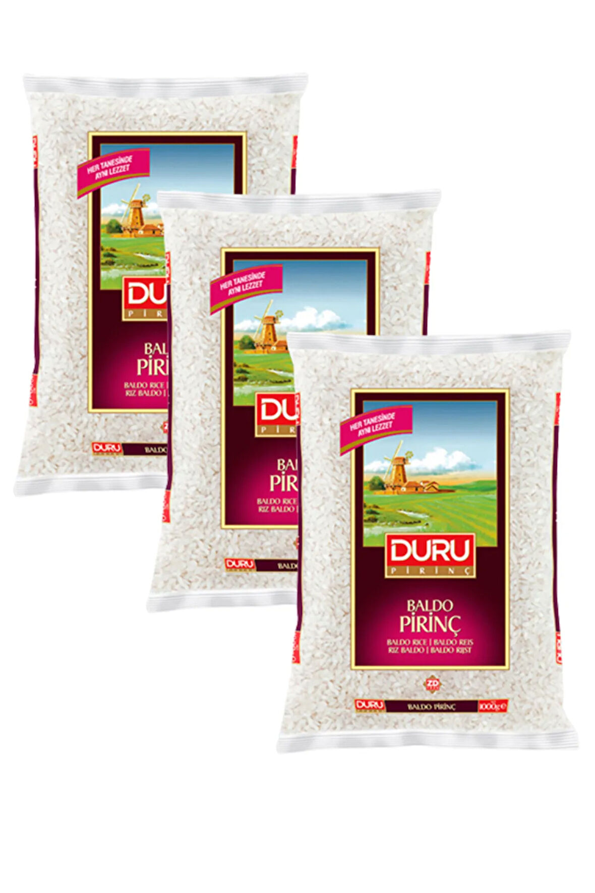 BALDO PİRİNÇ 1 kg, 3 adet