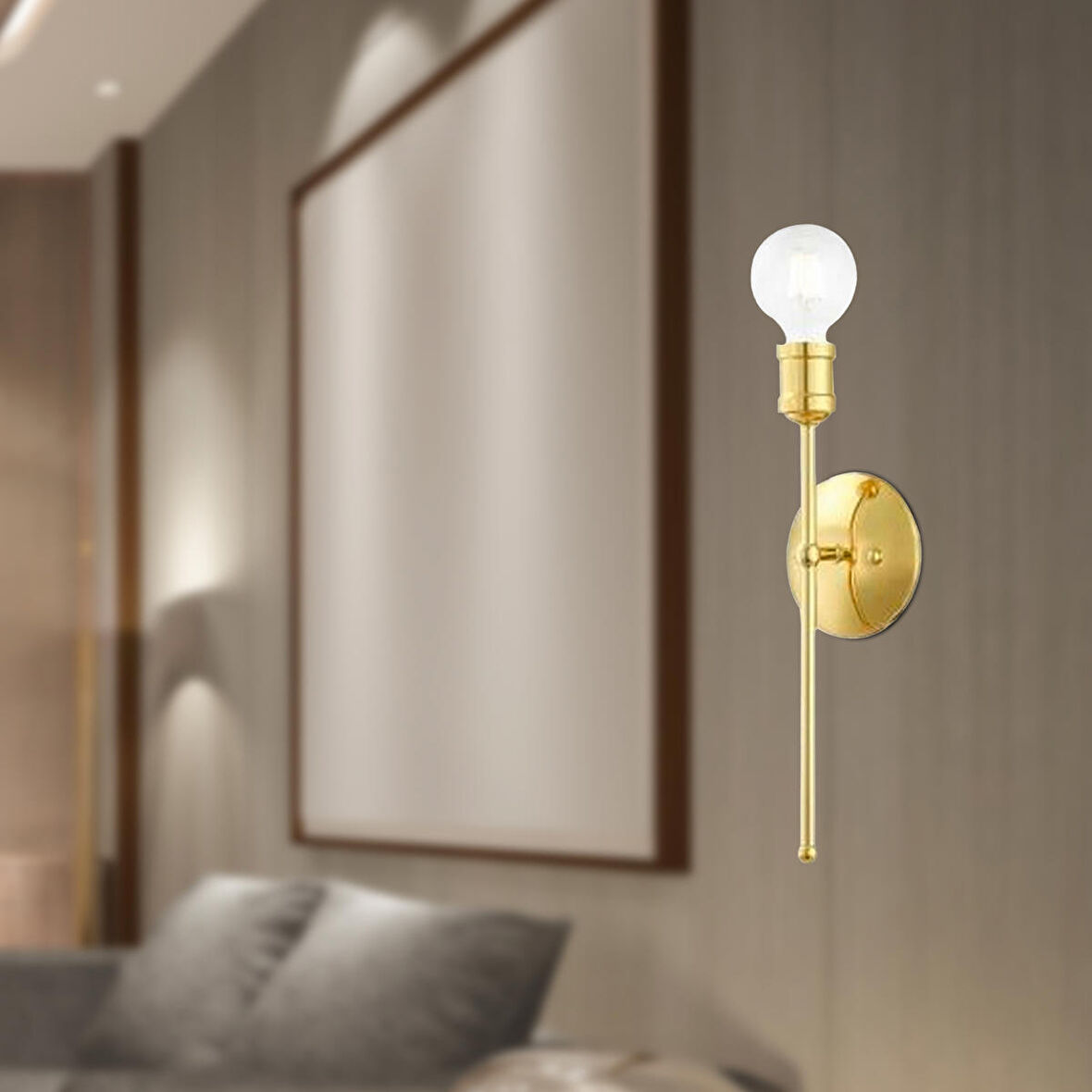 Apliqa Colar Metal Modern Banyo Duvar - Yatak Başı Gold Aplik 