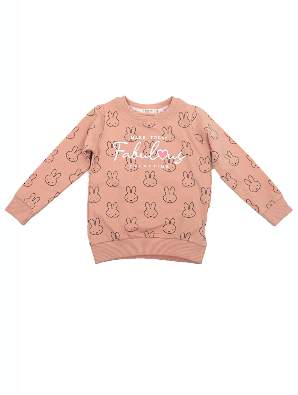 Kız Bebek Tavşanlı Sweatshirt