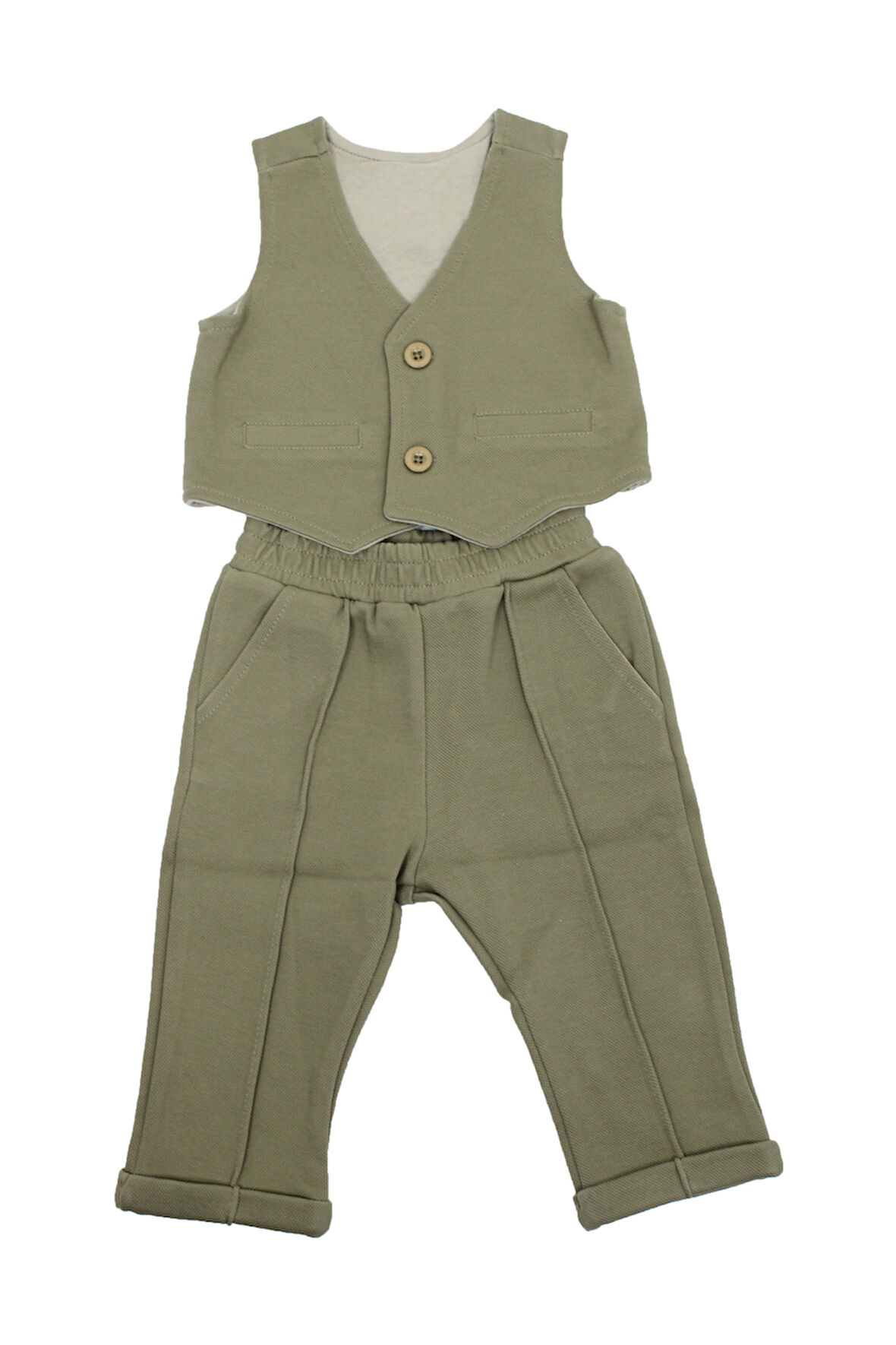 Çikoby Erkek Bebek Yelek Pantolon Takım CE40023