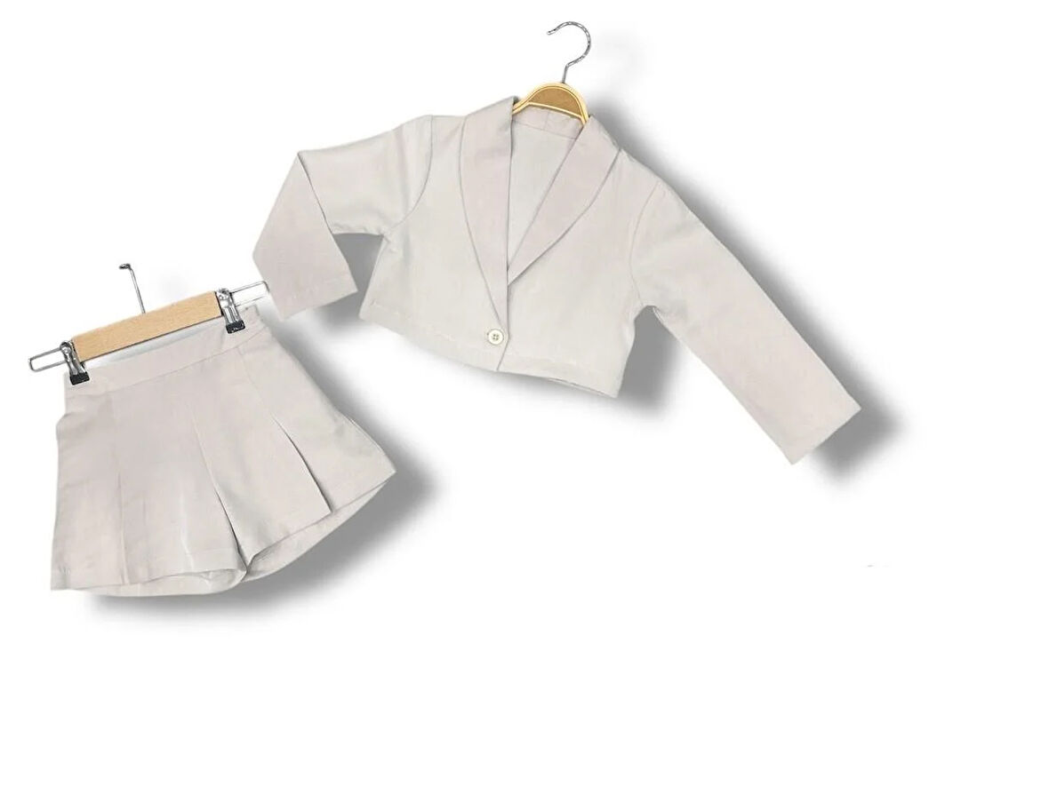 Kız Çocuk Ceket+Şort Takım CK50447
